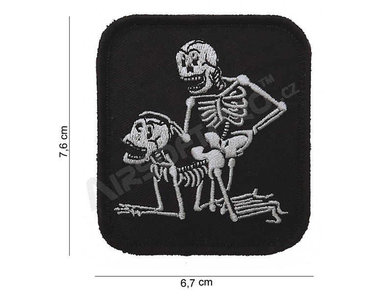 F*ck skeletons patch tépőzárral - fekete [101 INC]