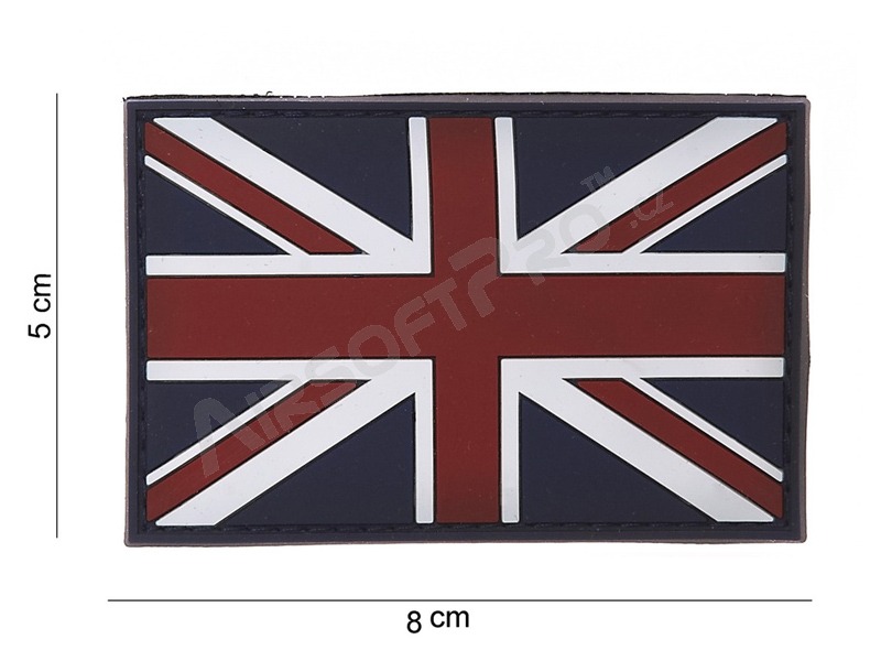 Egyesült Királyság zászló 3D PVC tapasz tépőzárral [101 INC]