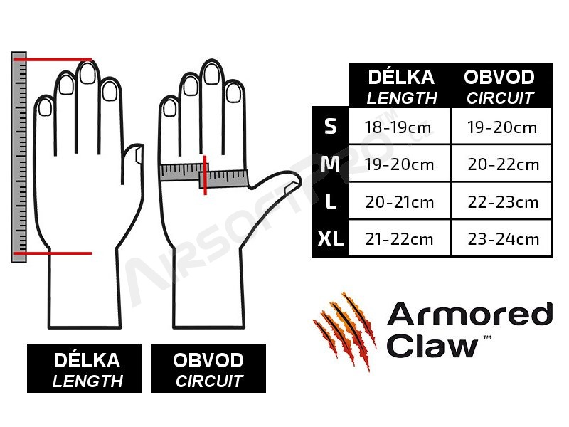 Accuracy Tactical kesztyű - Olive, S méret [Armored Claw]