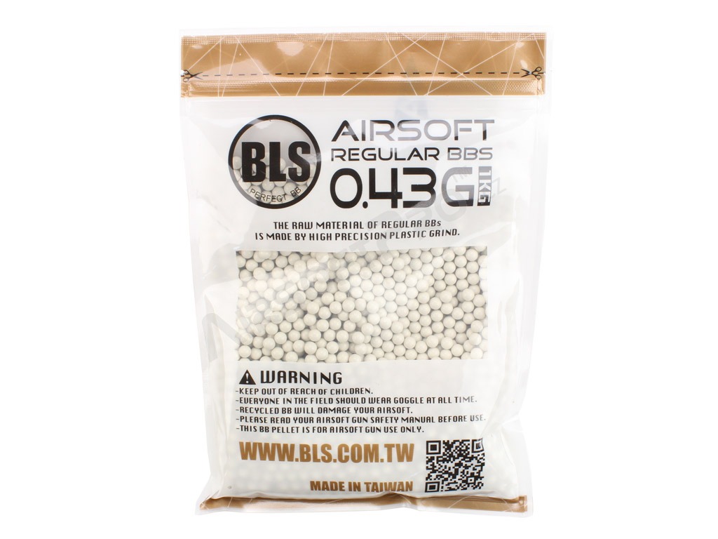 Airsoft BBs BLS Precision Grade 0,43 g | 2325 db | 1 kg - fehér [BLS]