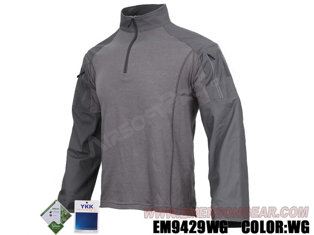Combat E4 póló - Wolf Grey, XL méret [EmersonGear]