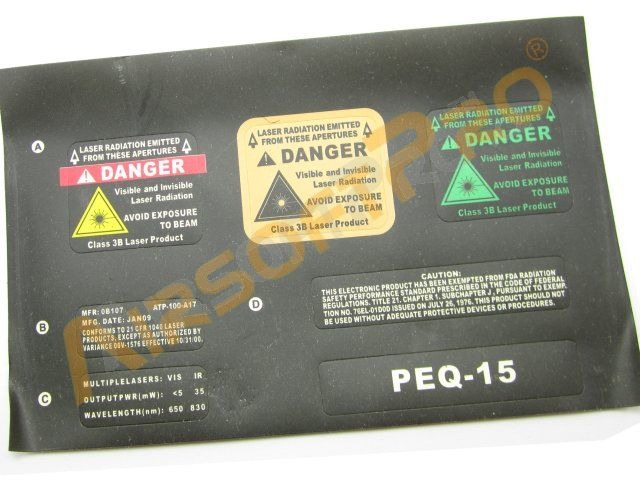 PEQ-15 akkumulátoros doboz - fekete [A.C.M.]