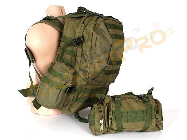 45L Combat combine hátizsák táska - olíva színű [A.C.M.]