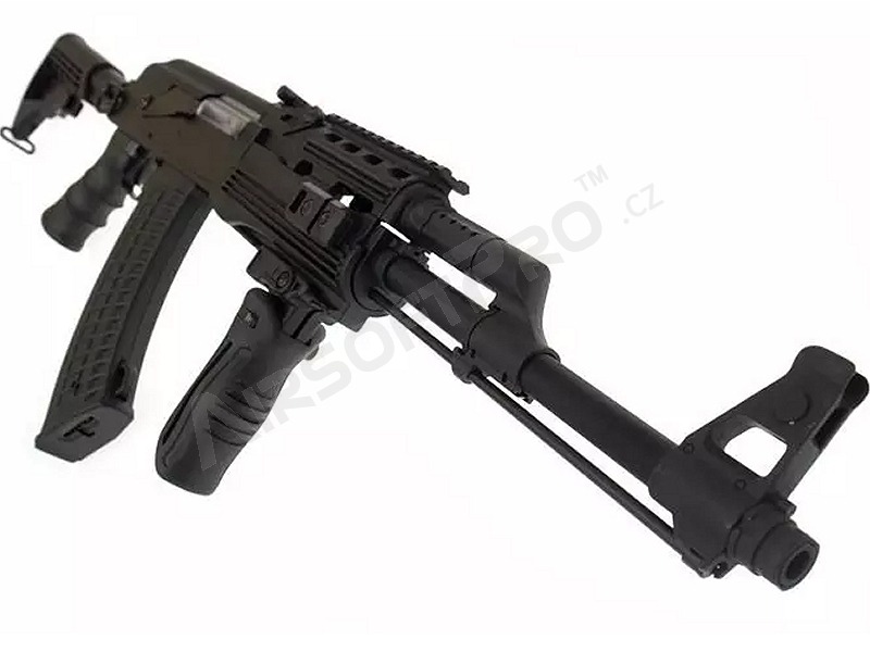 Airsoft puska AK47C Tactical (CM.028C) HQ Li-Ion akkumulátor HQ töltő 0,25g BBs [CYMA]
