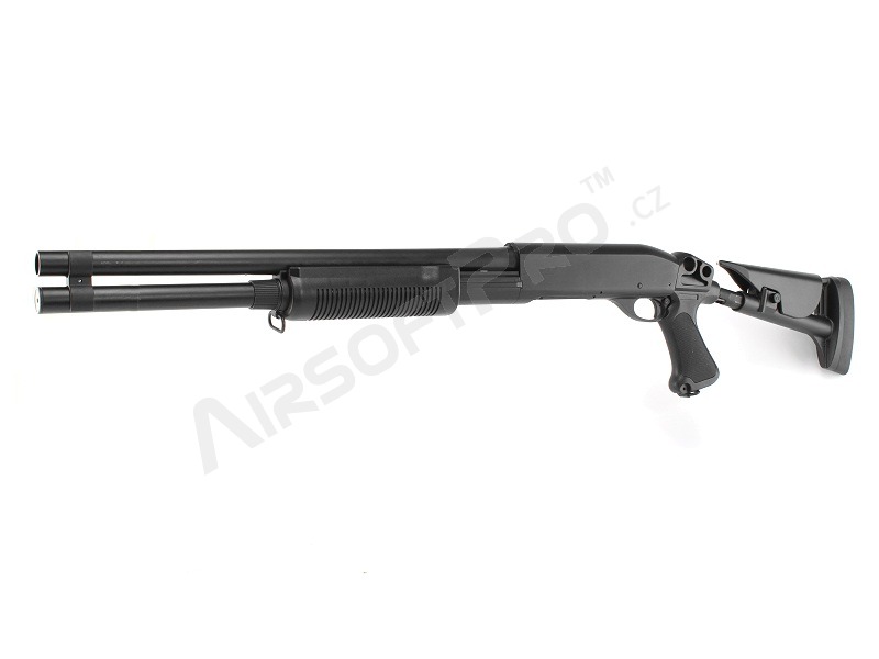 Airsoft puska M870 taktikai NYLON löveggel, hosszú, METÁL (CM.353LMN) [CYMA]