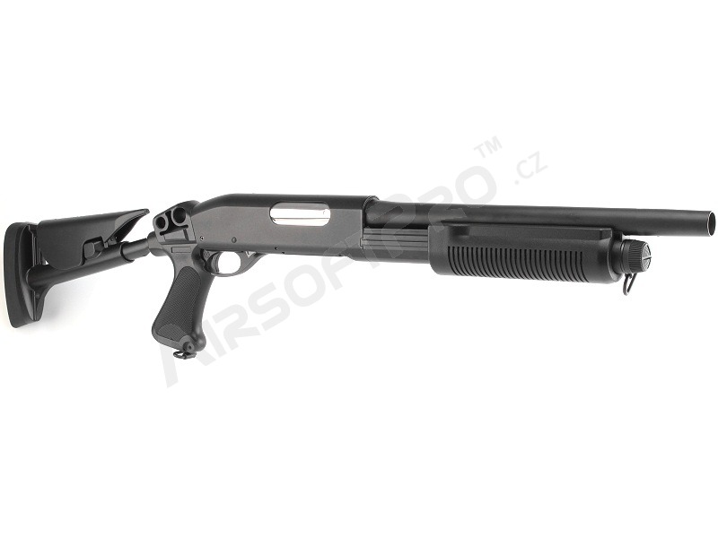 Airsoft puska M870 taktikai ABS szárral, rövid, METÁL (CM.353M) [CYMA]