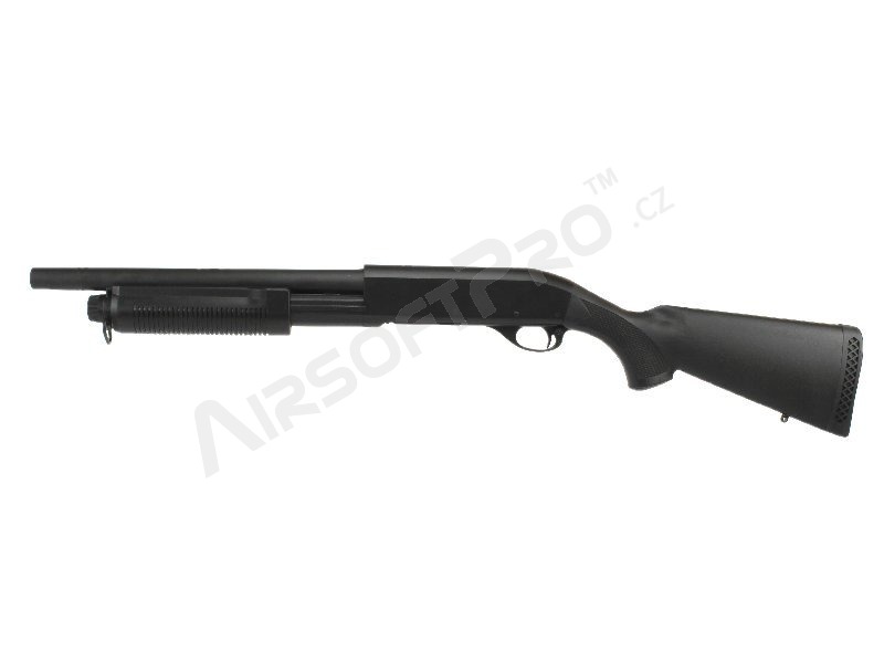 Airsoft puska M870 tömör ABS tömör löveggel, rövid, METÁL (CM.350M) [CYMA]