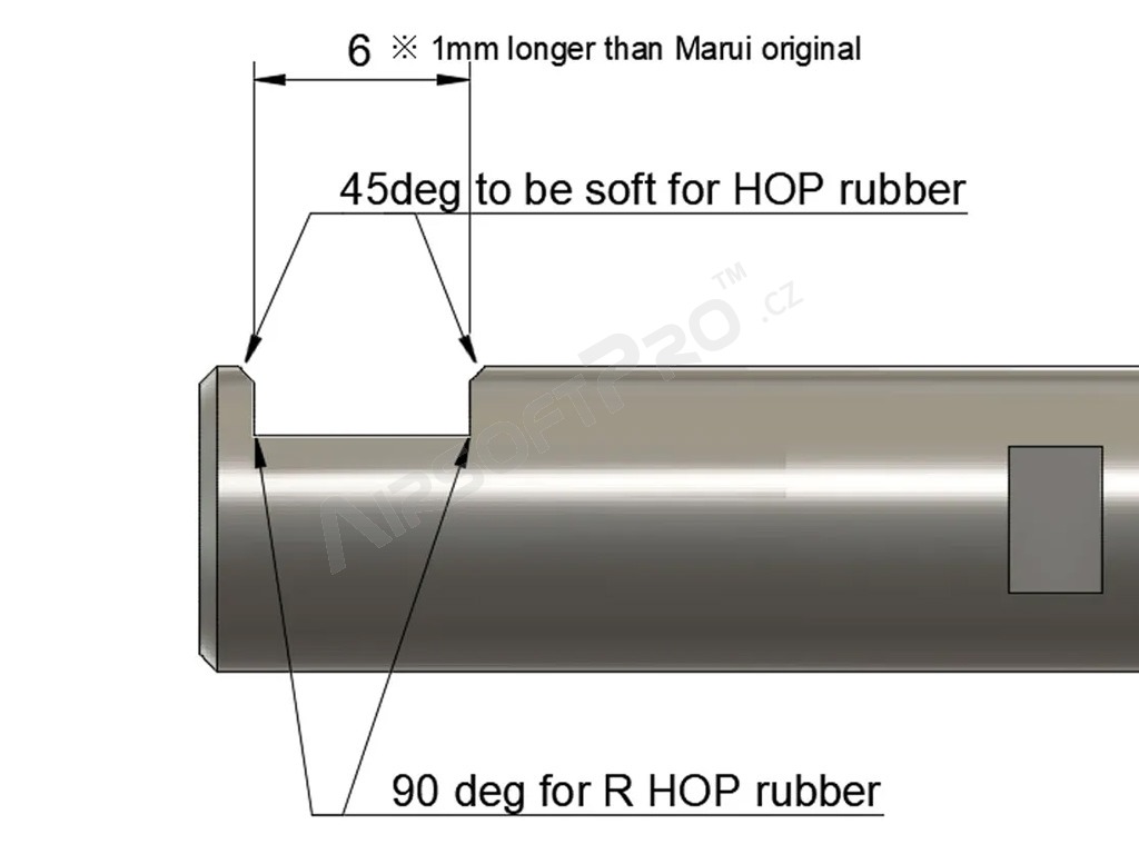 Edzett belső cső GUREN 1 6,03 AEG - 420 mm [daVinci]