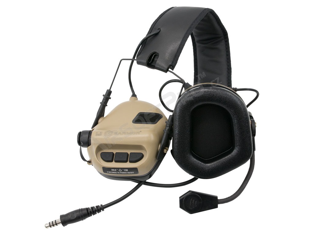 Elektronikus hallásvédő M32 mikrofonnal - TAN [EARMOR]