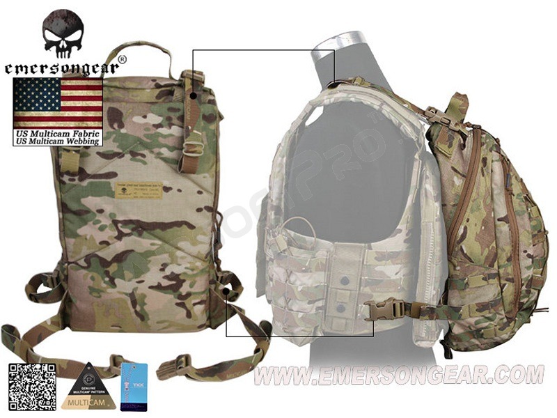 Assault Operator hátizsák, 13,5L - levehető pántok - Multicam Black [EmersonGear]