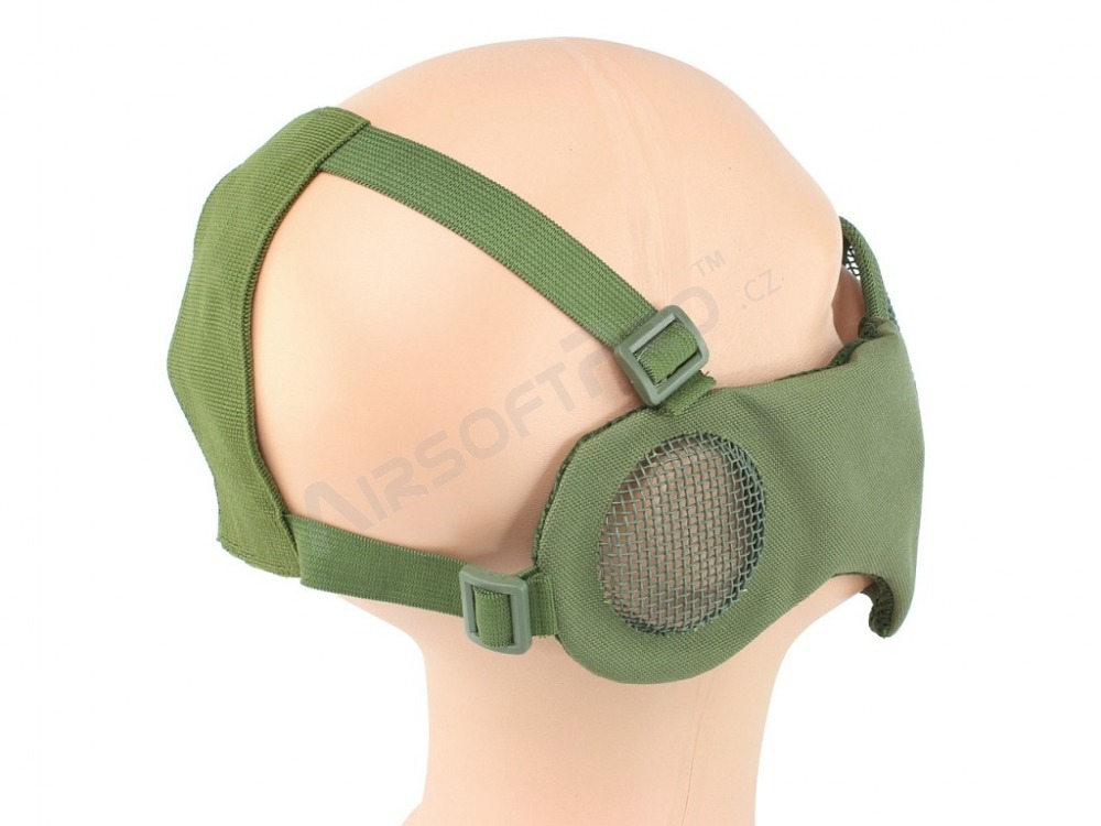 Battlefield Elite arcvédő maszk fülvédővel - olajzöld (OD) [EmersonGear]