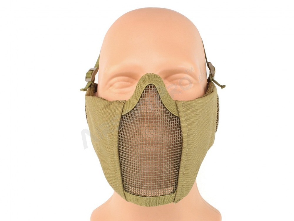 Battlefield Elite arcvédő maszk fülvédővel - Coyote Brown (CB) [EmersonGear]