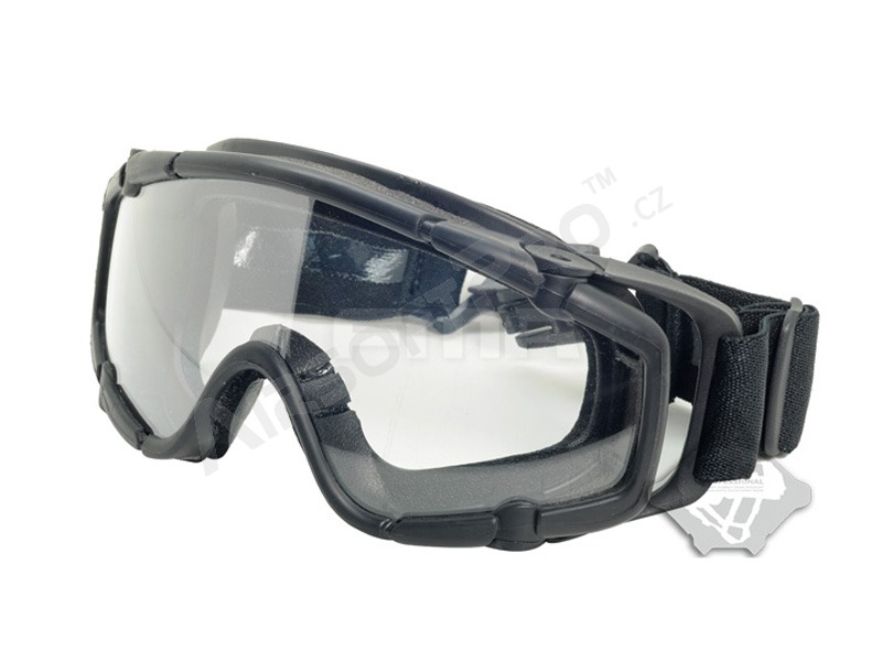 Taktikai SI szemüveg szegélyhez Fekete - átlátszó, füstszürke [FMA]