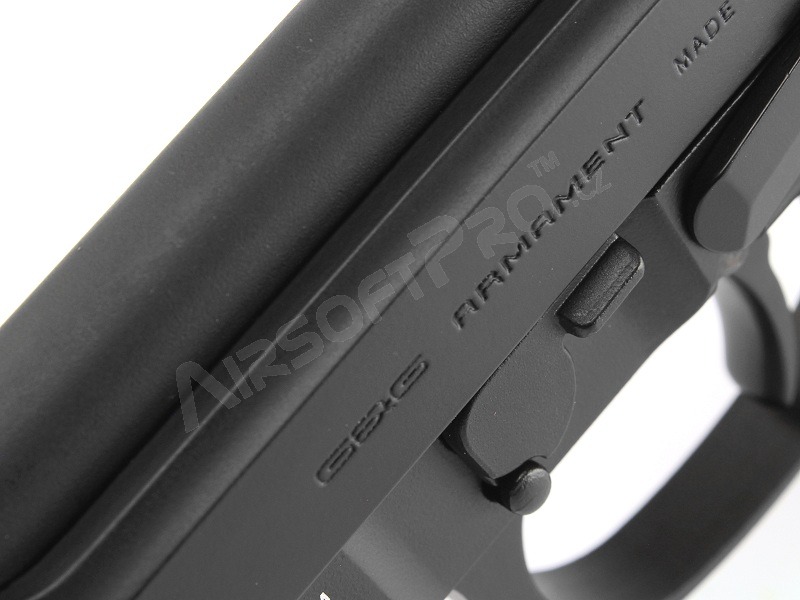 Airsoft pisztoly GPM92, teljes fém, gáz visszahúzós (GBB) - fekete [G&G]