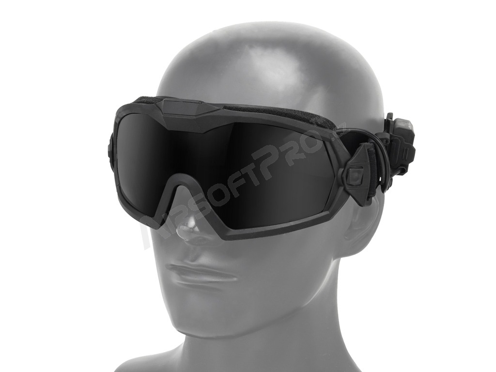 Taktikai anti-fog szemüveg Fekete - átlátszó, füst [Imperator Tactical]