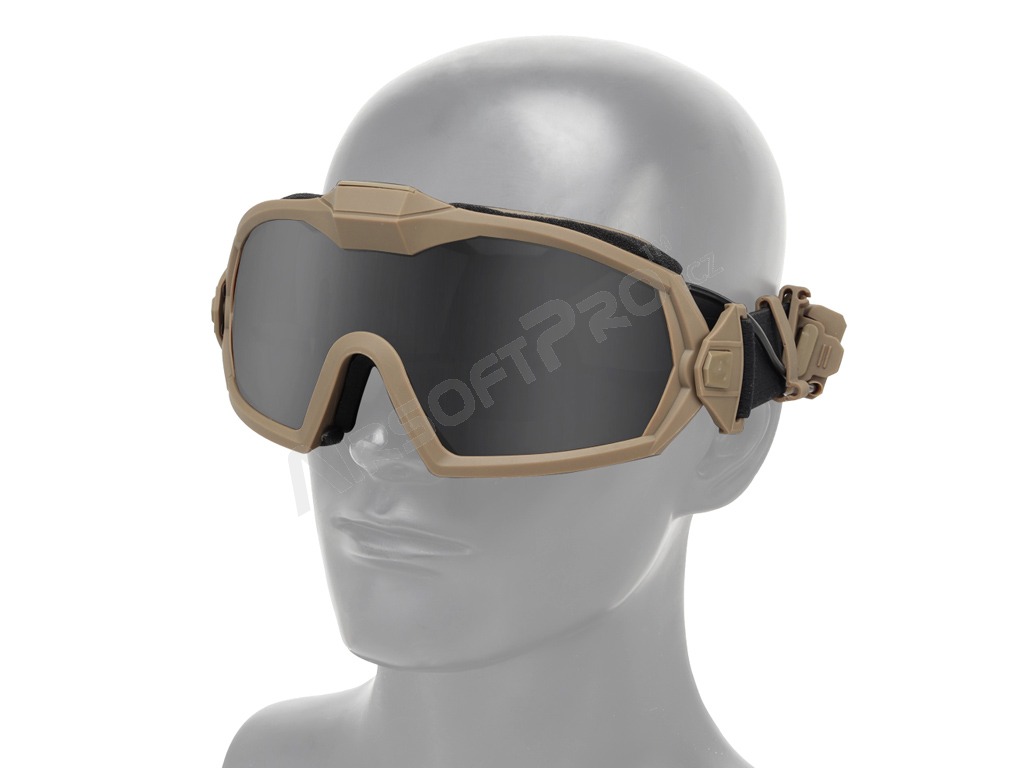 Taktikai páramentes szemüveget TAN - tiszta, füstös [Imperator Tactical]