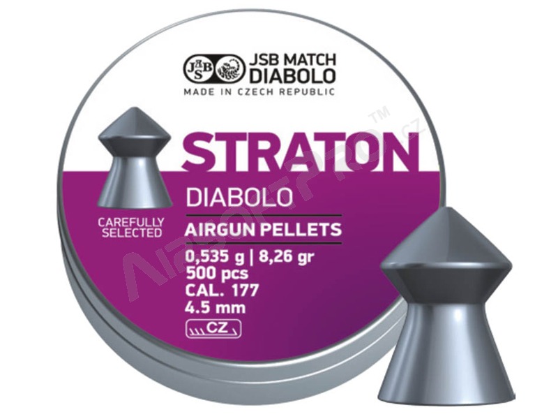 Diabolos STRATON 4,50mm (cal .177) / 0,535g - 500db [JSB Match Diabolo]