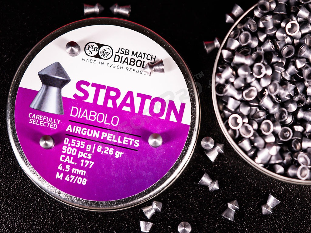Diabolos STRATON 4,50mm (cal .177) / 0,535g - 500db [JSB Match Diabolo]