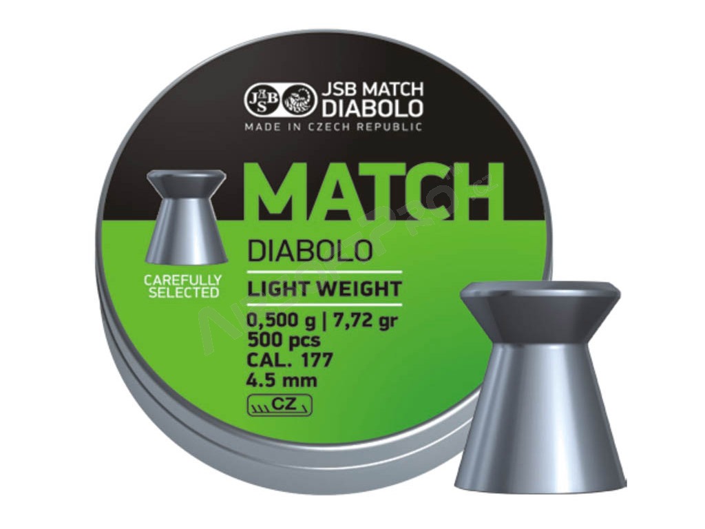 Diabolos MATCH Light Weight 4,51mm (cal .177) / 0,475g - 500db [JSB Match Diabolo]
