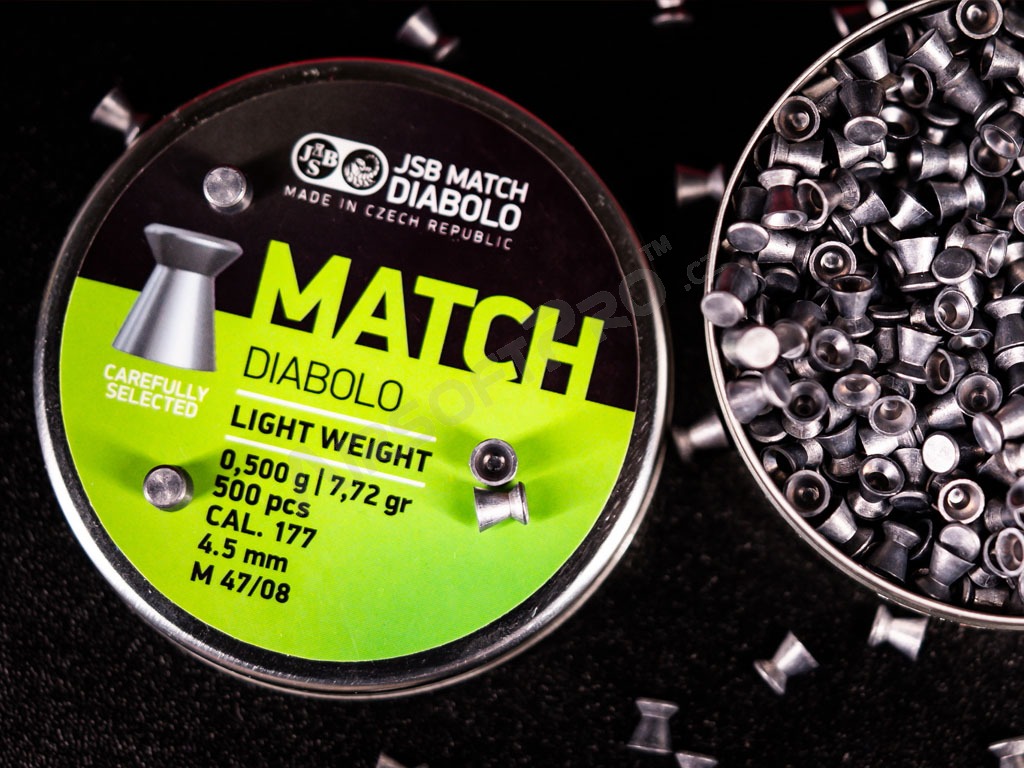 Diabolos MATCH Light Weight 4,51mm (cal .177) / 0,475g - 500db [JSB Match Diabolo]