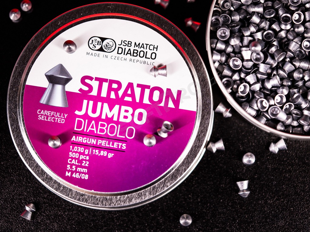 Diabolos STRATON Jumbo 5,50mm (cal .22) / 1,030g - 250db [JSB Match Diabolo]