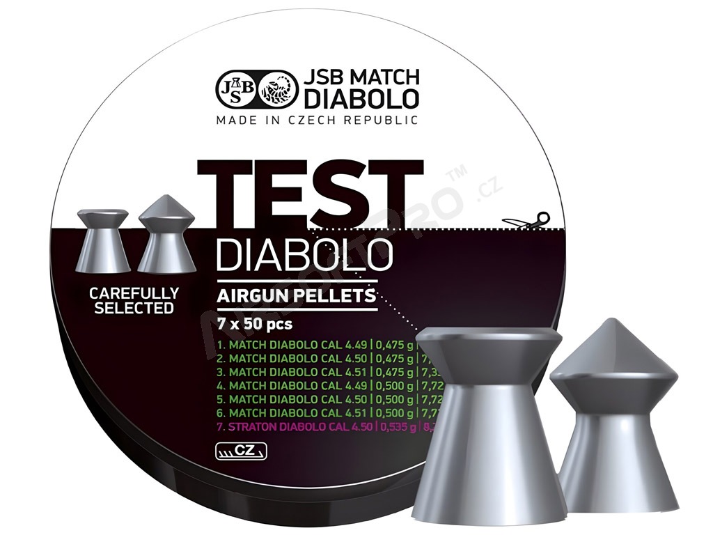 Diabolos MATCH TEST 4,50mm (cal .177) pisztolyhoz - 7x50db [JSB Match Diabolo]