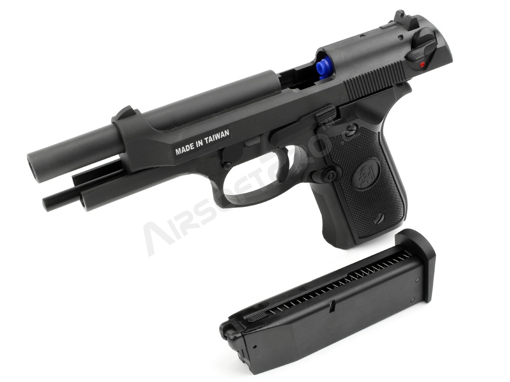 Airsoft pisztoly M9 HW, gáz visszahúzós - fekete [KJ Works]