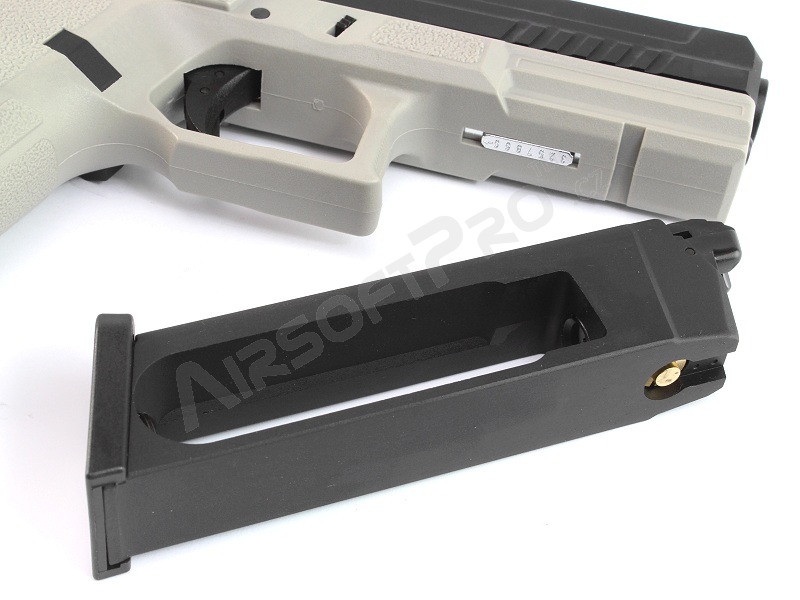 Airsoft pisztoly KP-13, fekete fém csúszka, visszacsapó pisztoly, CO2 - szürke [KJ Works]