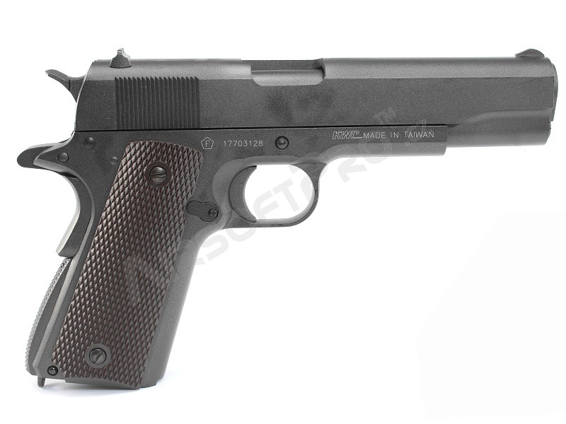 Airsoft pisztoly 1911 CO2, full metal, blowback - fekete [KWC]