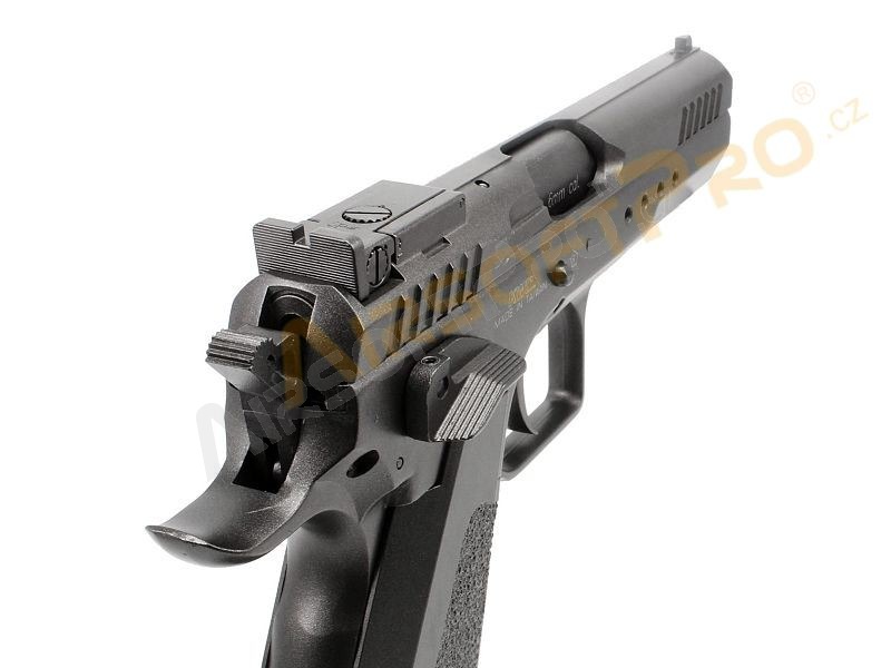 Airsoft pisztoly CZ75 Tactical modell - fullmetal, CO2 visszahúzás [KWC]
