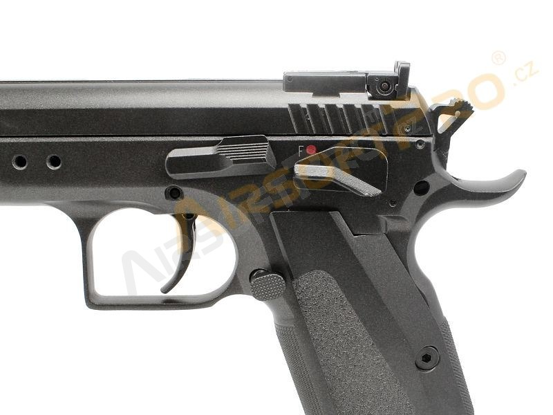 Airsoft pisztoly CZ75 Tactical modell - fullmetal, CO2 visszahúzás [KWC]