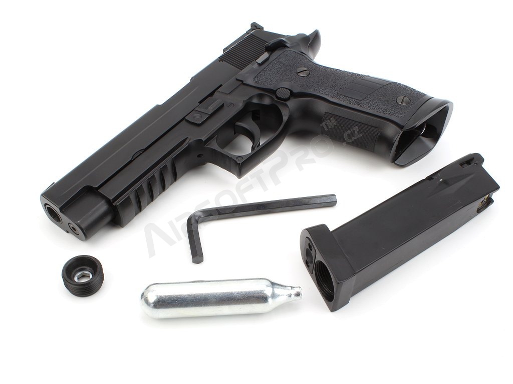 Airsoft pisztoly P226-S5 CO2, full metal, blowback - fekete [KWC]