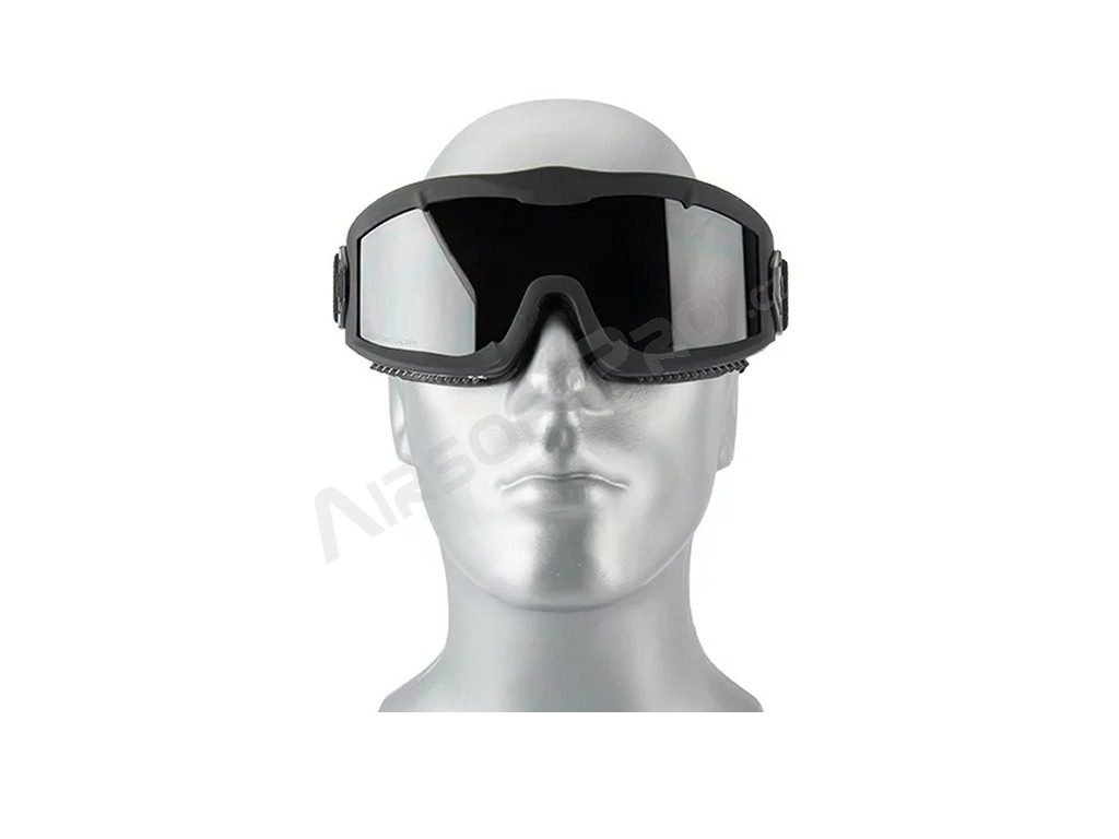 Airsoft maszk AERO Series Thermal, fekete - átlátszó, füstszürke, sárga, füstszürke, sárga [Lancer Tactical]