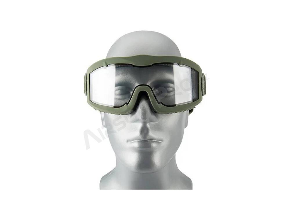 Airsoft maszk AERO sorozat Thermal, OD - átlátszó [Lancer Tactical]