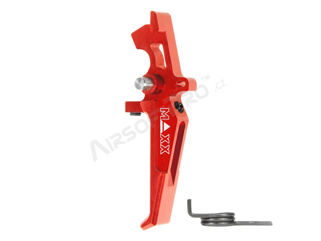CNC alumínium Advanced Speed Trigger (E stílus) M4-hez - piros [MAXX Model]