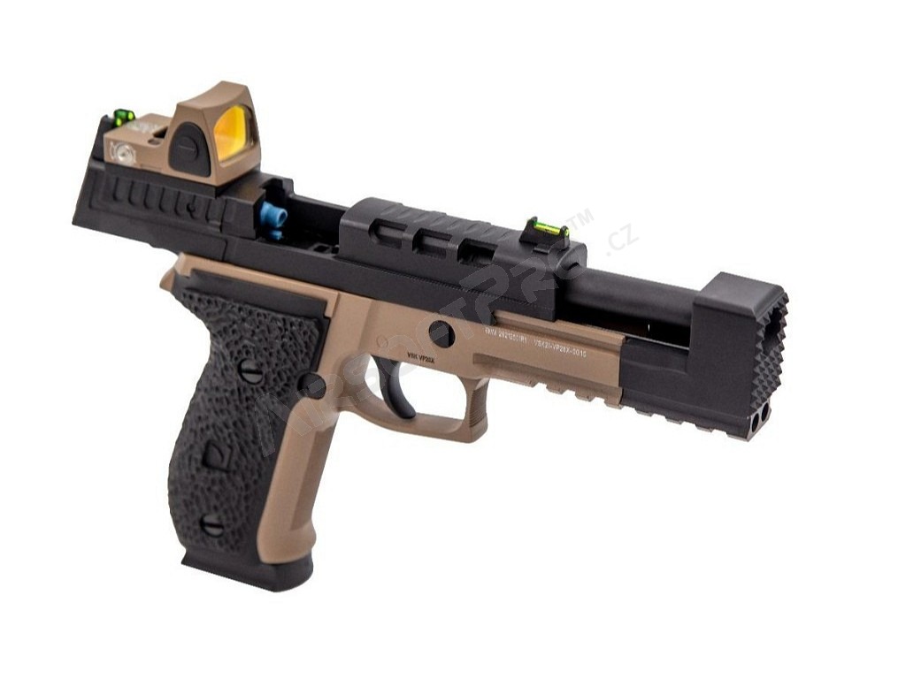 Airsoft GBB pisztoly VP26X Red Dot, Fekete-TAN [Vorsk]