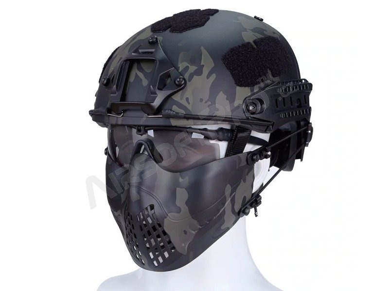 Arcvédő taktikai pilóta maszk - Multicam fekete [Big Dragon]