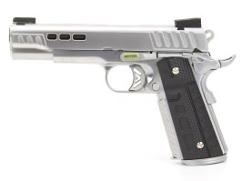 Airsoft pisztoly KP1911 - GBB, teljes fém, ezüst [ASCEND]