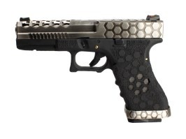 Airsoft GBB pisztoly G-HexCut VX01 - Ezüst/fekete [AW Custom]