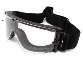 Taktikai szemüveg X800 Platinum (X800I) fekete - átlátszó [Bollé]