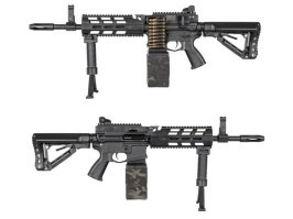 Airsoft puska CM16 LMG Stealth - fekete, Elektronikus ravasz [G&G]