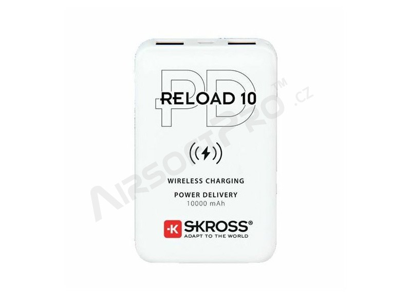 Powerbank Reload 10 vezeték nélküli Qi PD, 10000mAh, USB A C [SKROSS]