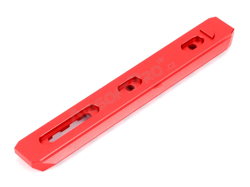 CNC RIS szerelősín KeyMod rendszerhez - 125mm - piros [SLONG Airsoft]