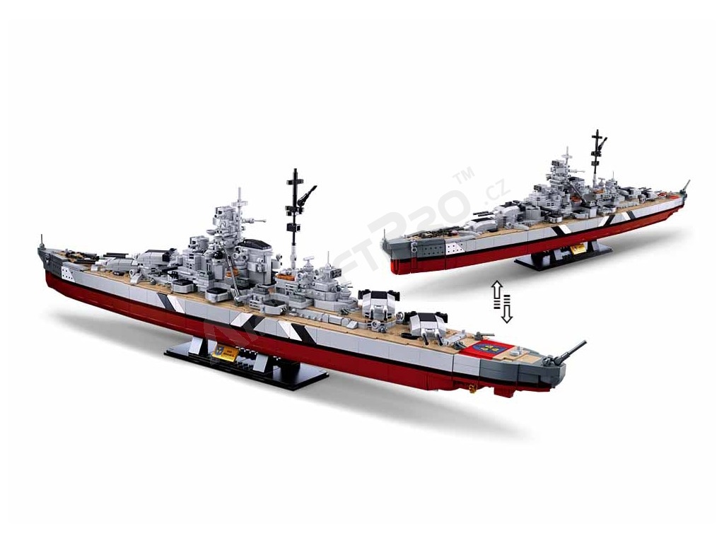 Modell téglák M38-B1102 Bismarck csatahajó 2in1 1:350 [Sluban]