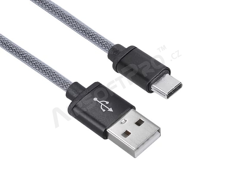 Tartós USB-kábel USB-A-ból USB-C-be, 1m [Solight]