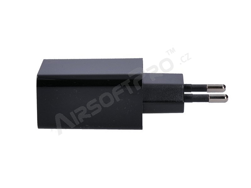 USB töltő adapter, 2x USB-A, 3100mA max - fekete [Solight]