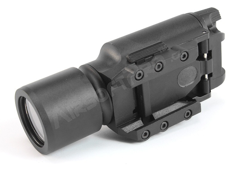 X300 LED taktikai zseblámpa a RIS fegyverrögzítővel - fekete [Target One]