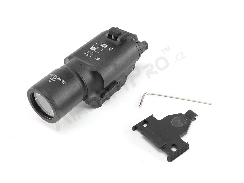X300 LED taktikai zseblámpa a RIS fegyverrögzítővel - fekete [Target One]