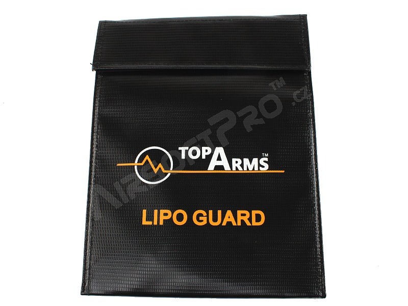 Biztonsági tűzálló táska Li-Pol / Li-Ion akkumulátorok töltéséhez, 18x23 cm [TopArms]
