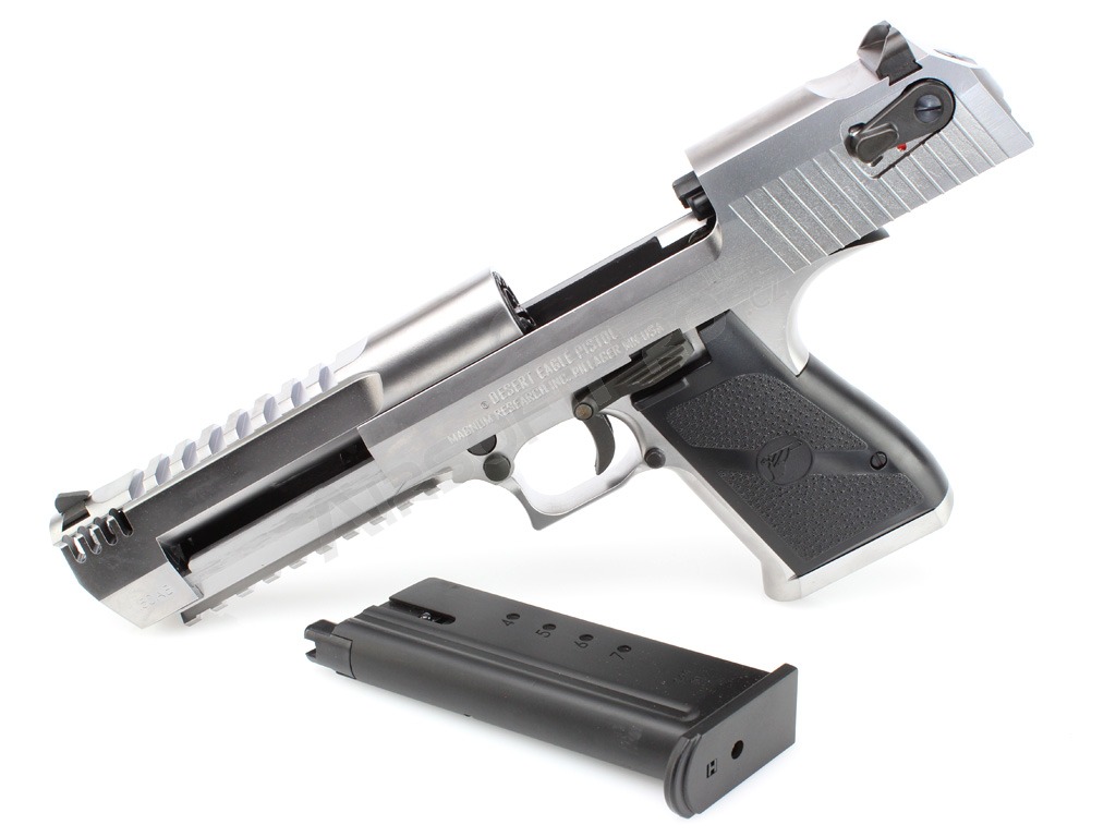 Airsoft pisztoly DE L6 .50AE GBB, fém tolózár, blowback - ezüst [WE]